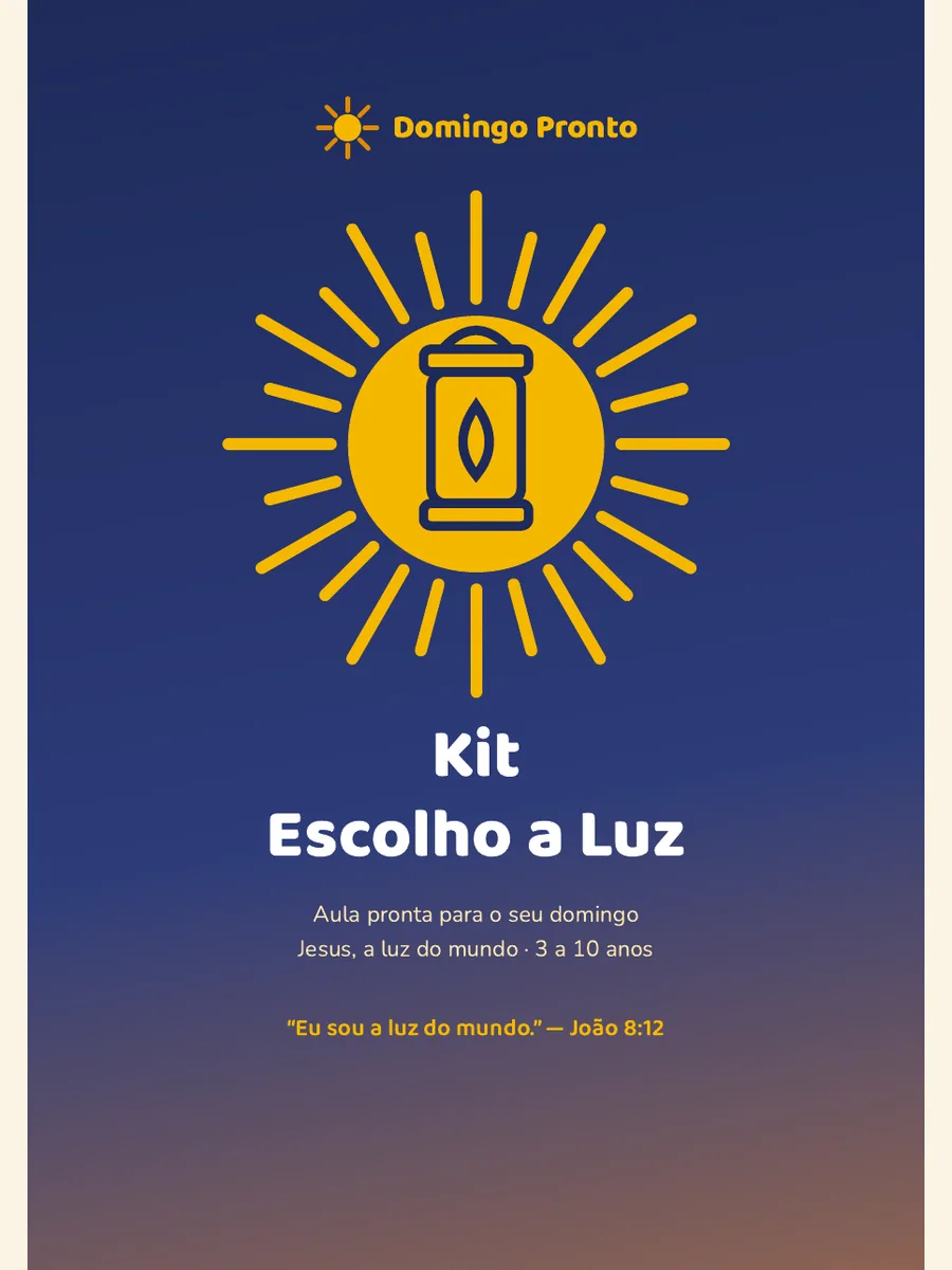 Capa do Kit Escolho a Luz